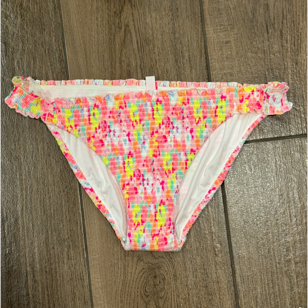 Adorable multicolor neon bikini bottom from Victoria secret large - matching top